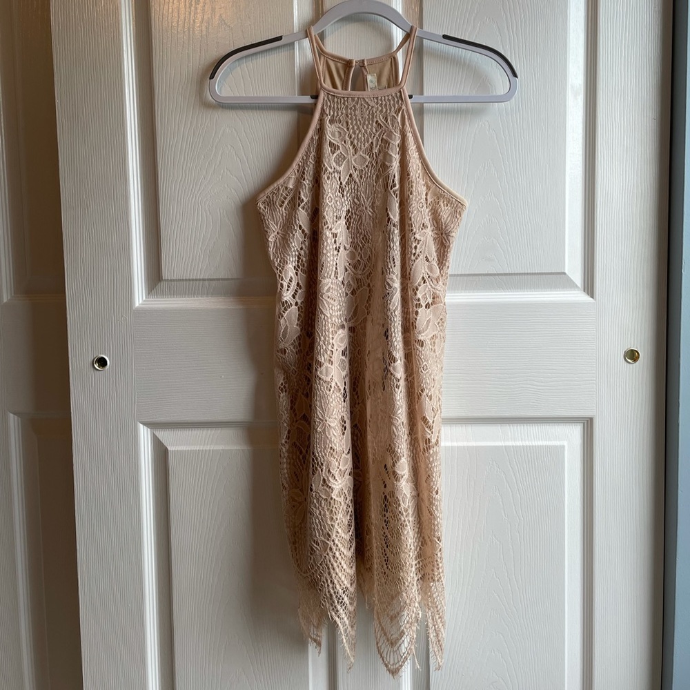 Cream Lace Dress